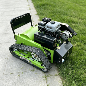 Tondeuse à fléaux RC 550 mm, <span class=keywords><strong>4</strong></span> temps, télécommandée, à essence, mini robot chenillé pour la coupe de l'herbe et des mauvaises herbes sur les pentes de jardin - Product Image 2