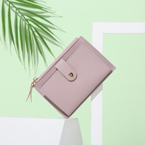 Nouveau sac à main femme sac à main court <span class=keywords><strong>livre</strong></span> d'été féminin simple couleur bonbon étudiant multi-carte couleur unie porte-monnaie - Product Image 6