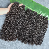 Extensions de Cheveux Humains Bouclés Birmans, Lot de 3 Paquets, Noir Naturel, YunSen Remy Vierge Double Drawn, 28 Pouces, Vente en Gros