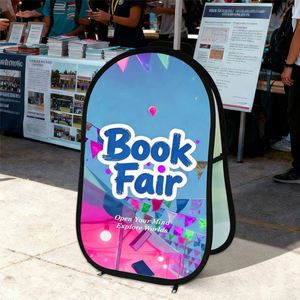 Support d'affichage double face personnalisé avec impression UV, étanche, portable, léger, durable, écologique, réutilisable, promotionnel - Product Image 5