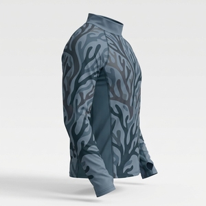 Chemise de pêche tendance pour homme à manches longues, séchage rapide, UPF 50, imprimée par sublimation, avec capuche et trous pour les pouces, 100 % polyester - Product Image 2