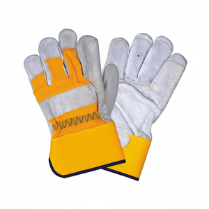 Gants de travail en cuir de vachette fendu de qualité supérieure Gants de construction de jardinage canadiens doux et confortables - Product Image 1