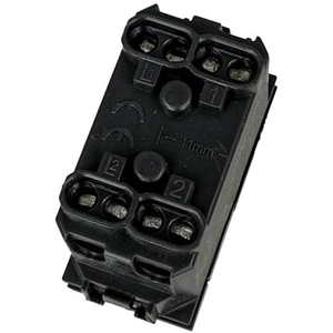 SANDASDON SD81002 Noir 1P + 1P 16A Interrupteur à double bouton haut et bas Compatible avec Bticino Living International - Product Image 3