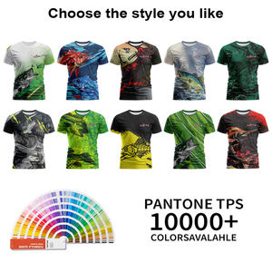 مخصص أمريكا علم باس طباعة الصيد البطولة ارتداء قصيرة الأكمام الصيد تي شيرت البوليستر UPF50 + قمصان الصيد - Product Image 4