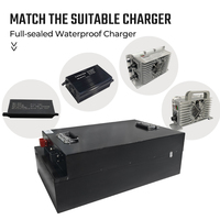 Batterie pour tricycle électrique 48V 72V 50Ah 100Ah 200Ah, charge rapide, fiable pour le transport de marchandises, avec BMS intégré pour Toto