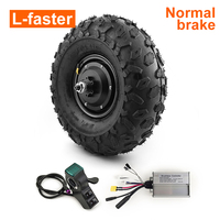 Trottinette Électrique L-faster avec Pneus de 14,5 Pouces, Moteur Brushless 350W, Kit Contrôleur Étanche avec Fonction 3 Vitesses