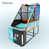 Machine de jeu de basket-ball électronique colorée à monnayeur pour intérieur, machine de jeu sportif, machine d'arcade de basket-ball pour enfants / machine d'arcade