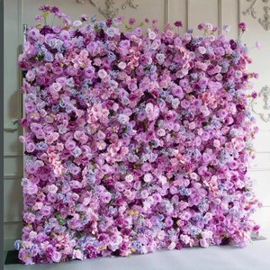 Muro de Flores Artificiales de Seda Personalizado para Bodas y Fiestas, Múltiples Estilos Disponibles con Imágenes - Product Image 1