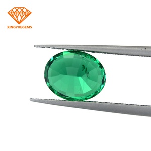 Piedra de Esmeralda Creada en Laboratorio, Forma Ovalada con Inclusiones, Piedras Preciosas Sueltas de 1 Quilate, Esmeraldas Verdes de Corte Ovalado - Product Image 5