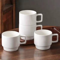 Mug à café en céramique moderne blanc de 12 oz, fabriqué en Chine, en gros, pas cher, personnalisé