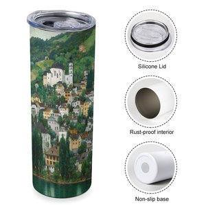 Gobelet isotherme en acier inoxydable 20oz à double paroi, personnalisable avec logo, pour vente en gros, compatible porte-gobelet de voiture - Product Image 4