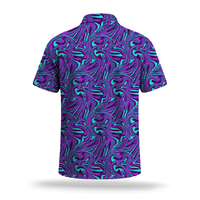 Polo de performance pour homme avec logo personnalisé, motif imprimé, séchage rapide, manches courtes, léger, idéal pour le golf et l'été