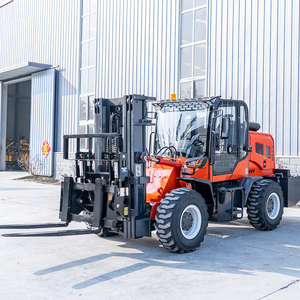Pengiriman gratis kemudi roda belakang Cina 4wd diartikulasikan pertanian Off Road 3 Ton 4 Ton 2 Ton medan Diesel truk Forklift kasar - Product Image 1