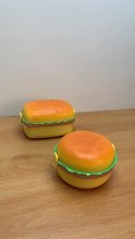 Double boîte à déjeuner pour enfants en <span class=keywords><strong>forme</strong></span> de hamburger personnalisée Petite boîte à lunch coréenne en plastique allant au micro-ondes avec cadeau - Product Image 2