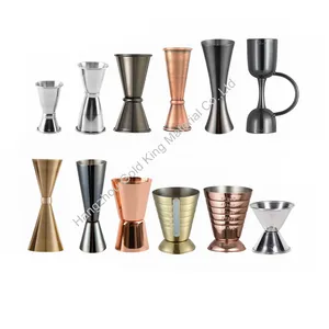 Jigger de Bar de estilo japonés de grado alimenticio, 0,5 oz/1oz, 1oz/2oz, con medición de acero inoxidable 304, anillo delgado para cóctel de Vodka, <span class=keywords><strong>Gin</strong></span> - Product Image 4