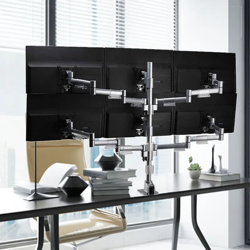 Hot Sale Oem Odm Aluminium Multiple Monitor Stand Arm Voor Ondersteuning Van Het Display