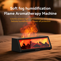 Diffuseur d'huiles essentielles aromatiques 150 ml en vente flash, diffuseur de flamme colorée, foyer, humidificateur avec télécommande pour la maison et le bureau