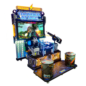 Machine de jeu d'arcade 2025 Thunder Attack, simulateur de tir vidéo pour 2 joueurs, écran 55 pouces, métal et acrylique, pour centres de jeux - Product Image 6