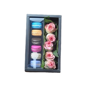 Tùy Chỉnh In 12Pcs Gói Cấp Thực Phẩm Giấy Sushi Hộp Bánh Macaron Sa Mạc Ngăn Chèn Cho Cookie Ngọt Ngào Cupcake Bao Bì - Product Image 2