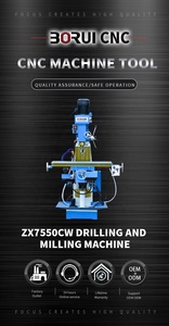 Mini Universal <span class=keywords><strong>Milling</strong></span> Drilling เครื่อง ZX7550CW เครื่องกัดเจาะเครื่อง - Product Image 6