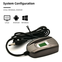 Lecteur d'empreintes digitales USB, scanner biométrique, capteur d'empreintes digitales optique avec SDK gratuit pour Windows, Linux, Android, SDK gratuit C/C+, Java, C #