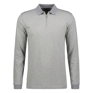 Camiseta Polo de Manga Larga para Hombre al por Mayor, Camiseta Polo Clásica de Algodón Suave, Etiqueta Privada Disponible, Camiseta Polo de Manga Larga de Algodón de Lujo - Product Image 1