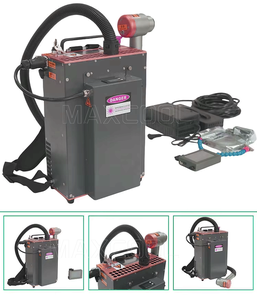 Machine de nettoyage au laser à fibre pulsée portable 100W pour le bois, l'acier inoxydable, l'aluminium - Nouvelle technologie de suppression de la rouille et de l'oxyde de peinture sur plusieurs surfaces - Product Image 2