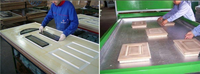 Machine de thermoformage sous vide à membrane PVC pour la fabrication de meubles et d'armoires
