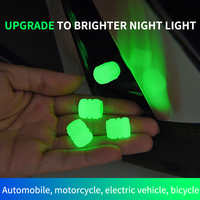 AT MTB Mini Fluorescente Led Bike Wheel Valve Cap Light Flash Bicycle Air Valve Caps para neumáticos Night Light Led Bike Wheel Lights