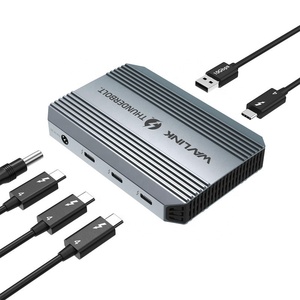 Base de Conexión <span class=keywords><strong>Thunderbolt</strong></span> 4 de 40 Gbps para Dos Pantallas 4K 8K WAVLINK 5 en 1, Hub <span class=keywords><strong>Thunderbolt</strong></span> 4 con Carga PD de 90 W, <span class=keywords><strong>USB</strong></span> <span class=keywords><strong>A</strong></span>, Wavlink UTD49T - Product Image 3