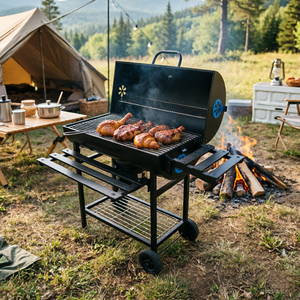 Super Oferta: Móvel de 370 m² Em. Churrasqueira a Carvão para Área de Cozinha, Grelhador para Piqueniques e Acampamentos ao Ar Livre - Product Image 6