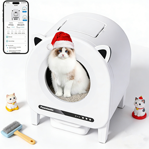 Arenero autolimpiable de marca privada con contenedor de residuos desmontable, herramienta de limpieza para mascotas que ahorra esfuerzo - Product Image 1