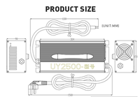 12V 100A 72V 23A 120V 15A chargeur de batterie électrique plomb-acide Lithium Lifepo4 DC AC pour empileur chariot élévateur chargeur de voiture de tourisme