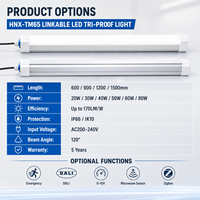 Lámpara LED Tri-Proof Enlazable de Conexión Rápida con Instalación de Cierre Rápido para Almacenes, Fábricas y Proyectos de Ingeniería