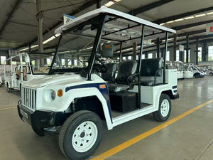 Voiture classique 4 places, bus électrique <span class=keywords><strong>de</strong></span> <span class=keywords><strong>tourisme</strong></span>, voiturette <span class=keywords><strong>de</strong></span> golf, alimenté à l'énergie solaire, certifié CE, transport touristique écologique pour les stations balnéaires - Product Image 2