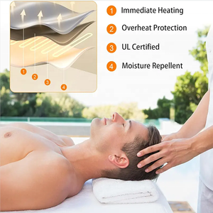 Calentador de cama de masaje SPA profesional, calentador de mesa de masaje, almohadilla calefactora <span class=keywords><strong>con</strong></span> 9 temporizadores y 6 ajustes de calor - Product Image 3