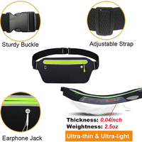 Mode en gros multi-fonction Gym Sport ceinture dame course ceinture Ultra mince taille Pack exercice taille sac pour téléphones mobiles