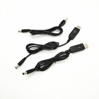 Cable de Alimentación USB DC de 5V a 9V 12V 1A, Convertidor Elevador de Voltaje, Cable de Alimentación de 5.5*2.1mm para Router Wifi, Tira de Luz LED