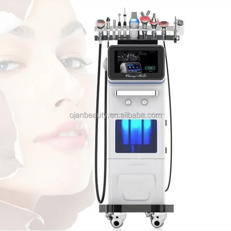 11 en 1 équipement de salon de microdermabrasion hydra facial machine faciale de dermabrasion hydra