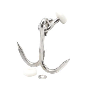 Ağır paslanmaz çelik et Hooks çift S Hooks Abattoir soğutmalı kamyon kasnak haddeleme kanca uygun et asılı - Product Image 5