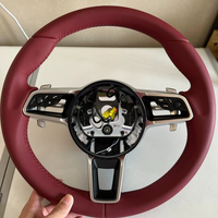 Volant en cuir pleine fleur pour Porsche Panamera Cayenne Macan Cayman Boxster Taycan 918 911 981 718 958