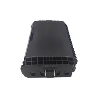 Caja de Distribución de Fibra Óptica para Exteriores, Negra, 16 Núcleos, Caja Terminal FTTH, Montaje en Pared o Poste, Gabinete Divisor, IP65 Impermeable, SC/LC