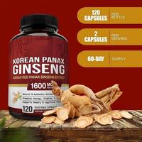 Capsules de Ginseng pour Adultes : Soutien Immunitaire & Énergie, Complément de Santé pour la Concentration et la Vitalité