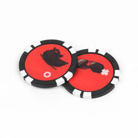 Accessoires de golf pas cher 40mm en gros marqueurs de balle de golf Logo personnalisé en vrac pièce de monnaie disque balle marqueur de golf