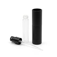 Flacon pulvérisateur de parfum de 10 ml en plastique avec revêtement intérieur en verre rotatif, flacon de voyage portable