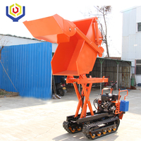 Taishan Niu Mini-Raupenbagger mit Dieselmotor, 500kg Kipplader, Frontlader, Getriebe, Motor, Hydraulikpumpe, niedriger Betriebsstundenzähler
