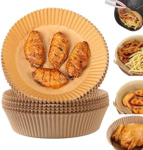 Parchment Food Grade Wholesale Air Fryer Paper <b>Liners</b> Kitchen Essentials Easy Cleaning Round Disposable Mat 1 Per Kit - Product Image 6