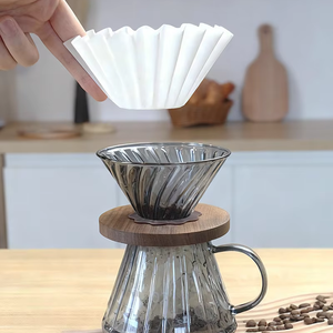 Filtro de Café Cónico de Papel Clásico, Ecológico y Desechable, con Orejeras <span class=keywords><strong>para</strong></span> Colgar, de Grado Alimenticio, Portátil, de Alta Calidad, Fácil de Usar y <span class=keywords><strong>Limpiar</strong></span> - Product Image 1