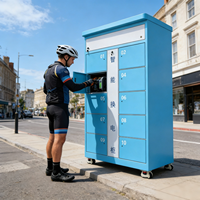 Estación de Baterías Intercambiables para Scooter Eléctrico y Automóvil ESINO con Función PD, Uso en Exteriores, 800W de Potencia, Acero al Carbono, 6 Puertos