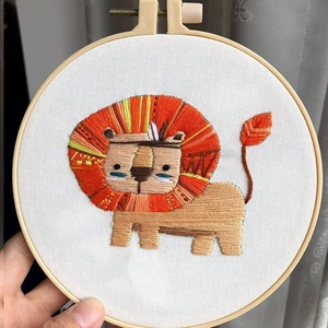 Kit de broderie d'animaux mignons à faire soi-même, jouets de couture et de tricot, décoration créative et amusante pour la maison - Product Image 6